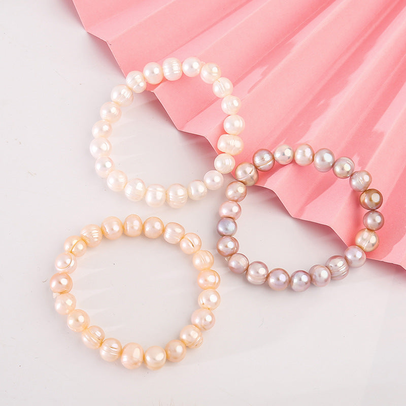 Origin Supply Cold Door Product Supply Freshwater Pearl Girls Japanese and Korean Simple Bracelet Bracelet pearl bracelet