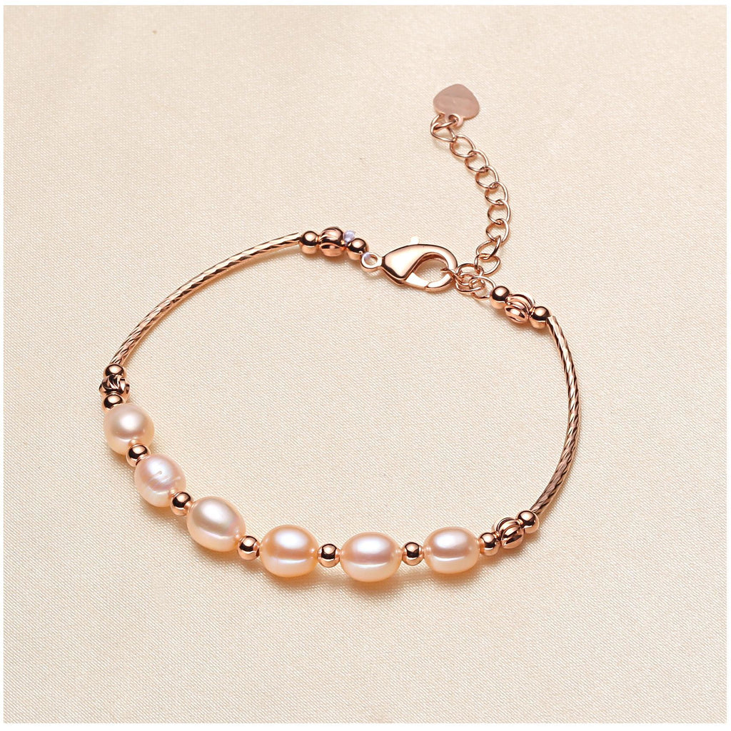 Factory Direct Supply Fresh Water Pearl Bracelet Women's New Cross-Border Bracelet Stall Supply pearl bracelet