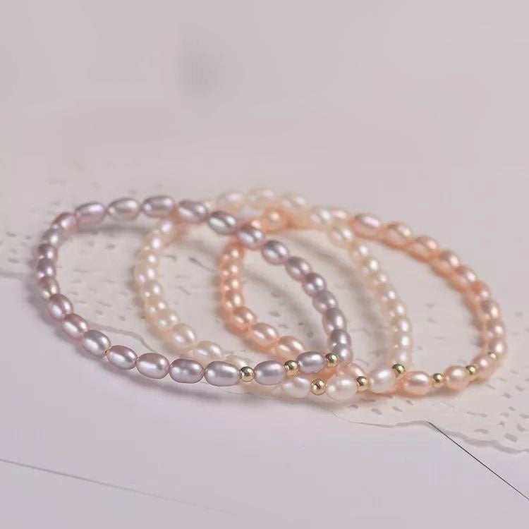 Real Pearl Freshwater Pearl Bracelet Girls Fashion Temperamental Bracelet Cross-Border Sold Jewelry pearl bracelet