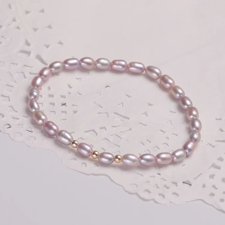 Real Pearl Freshwater Pearl Bracelet Girls Fashion Temperamental Bracelet Cross-Border Sold Jewelry pearl bracelet