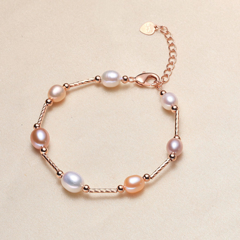 Real Pearl Freshwater Pearl Bracelet Female Cross-Border Bamboo Fashion Bracelet Stall Supply Origin Wholesale pearl bracelet