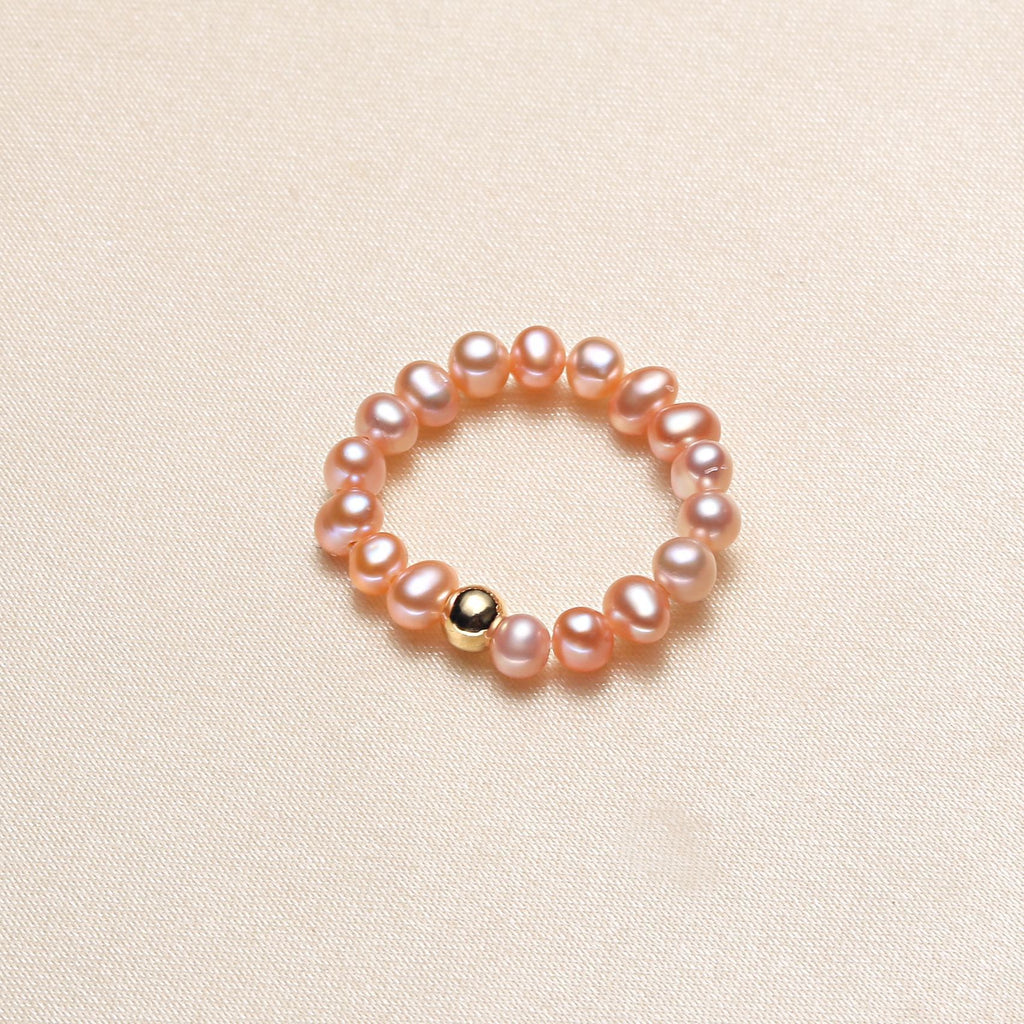 Freshwater Pearl Elastic Band Pearl Ring Women's Cross-Border Adjustable Bracelet Supply Wholesale pearl bracelet