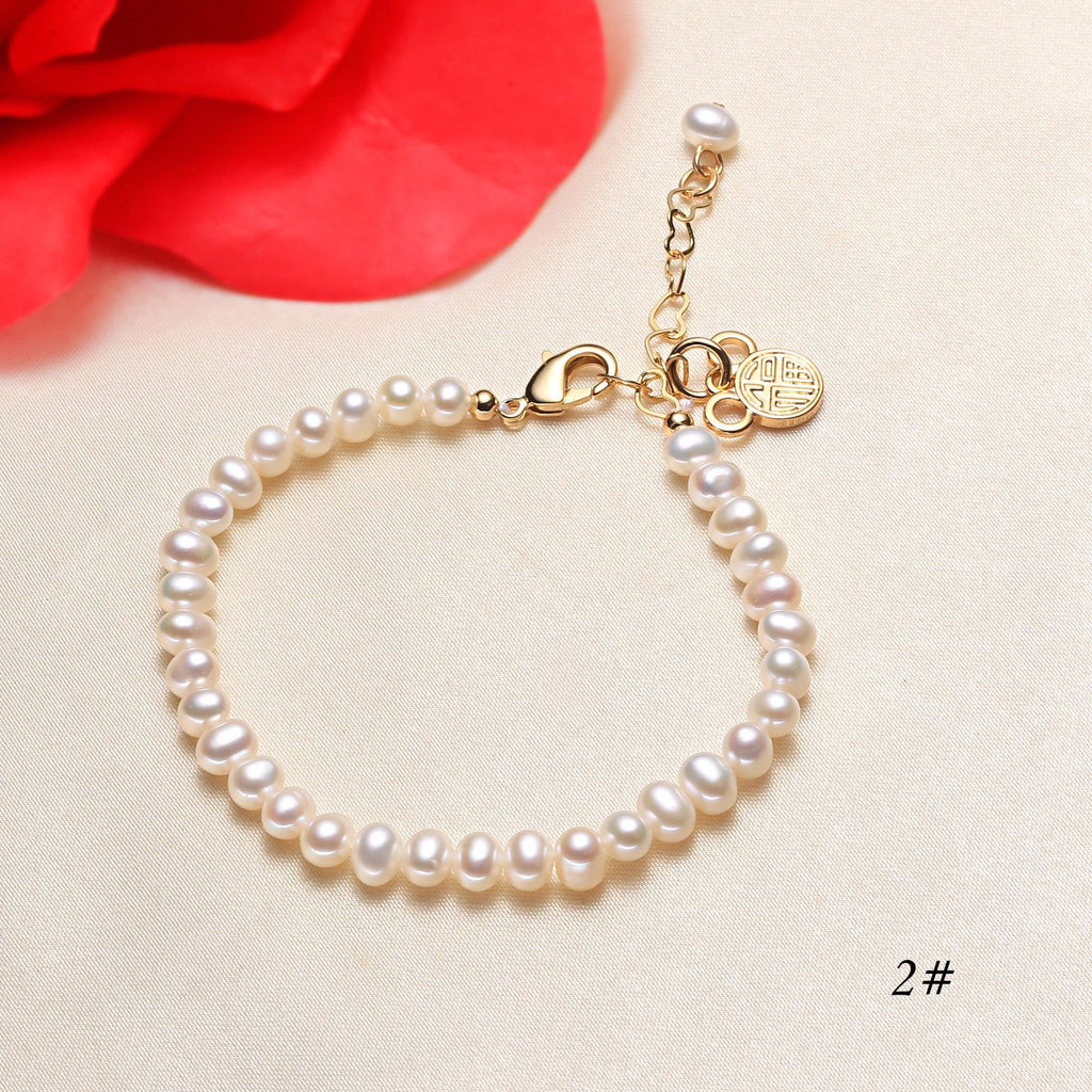 Direct Supply from Place of Origin Freshwater Pearl Bracelet for Women Double-Layer Simplicity Jewelry Shop Supply Jewelry Wholesale pearl bracelet