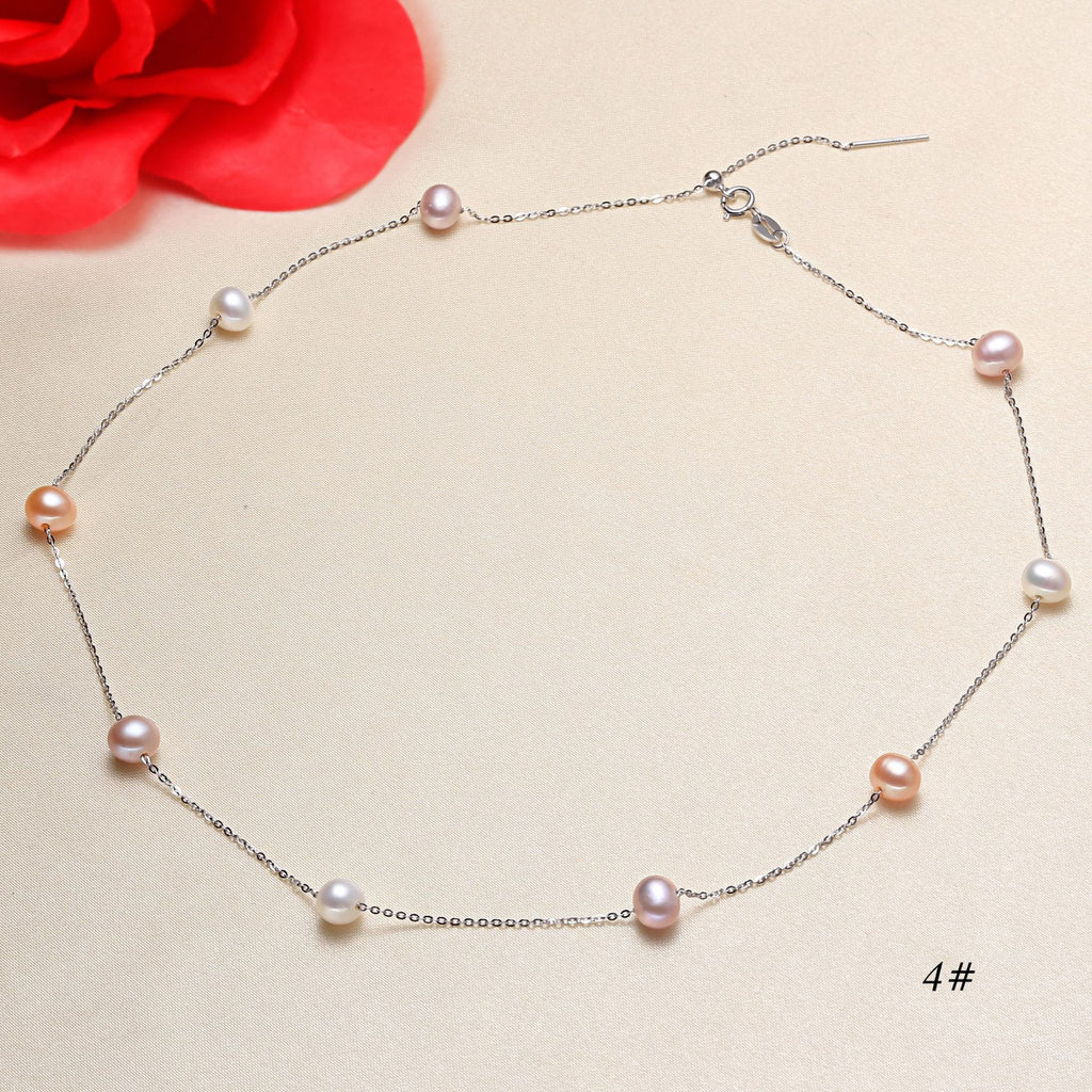 Starry Sky Collection Freshwater Pearl Starry Sky Necklace for Women Sweater Chain Jewelry Wholesale Pearl Necklace