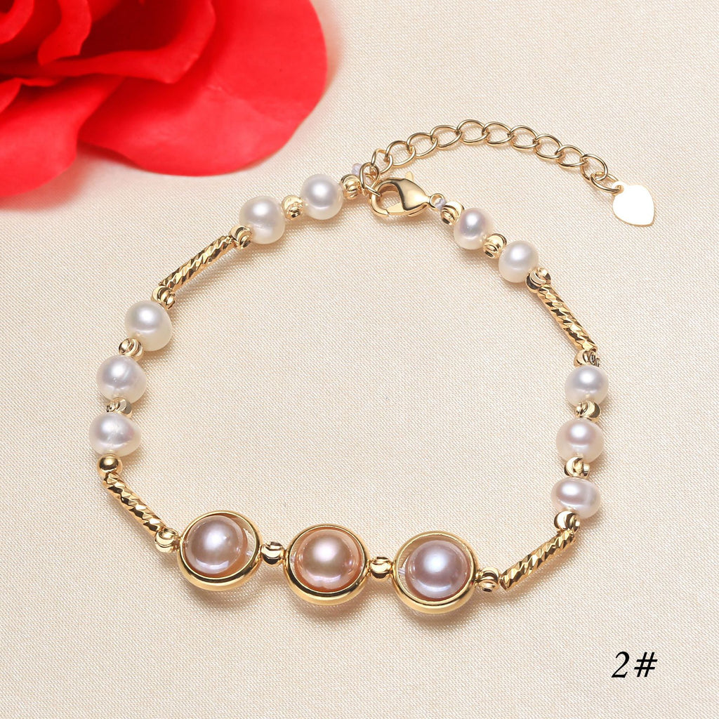 Pearl Direct Supply from Place of Origin Pearl Bracelet Women's Cross-Border Jewelry Shop Supply Wholesale pearl bracelet