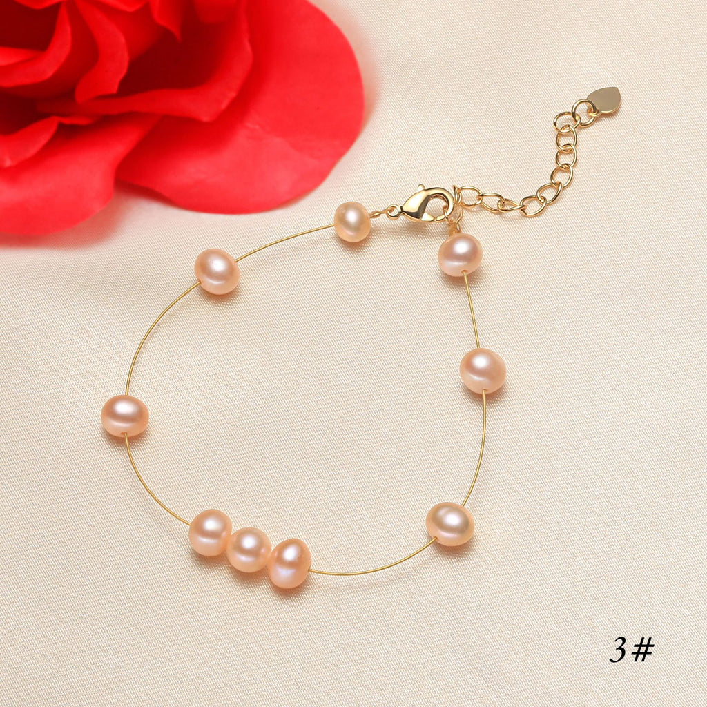 Pearl Direct Supply from Place of Origin Pearl Bracelet Women's Cross-Border Jewelry Shop Supply Wholesale pearl bracelet