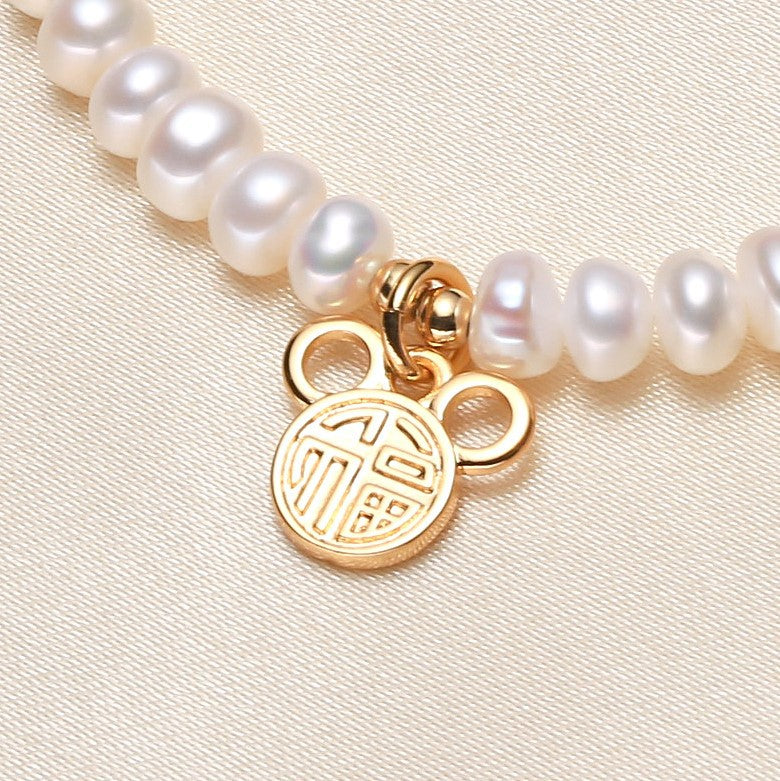 Mickey Bracelet Freshwater Pearl Bracelet Fancy Fashion Jewelry Jewelry Store Supply Wholesale pearl bracelet