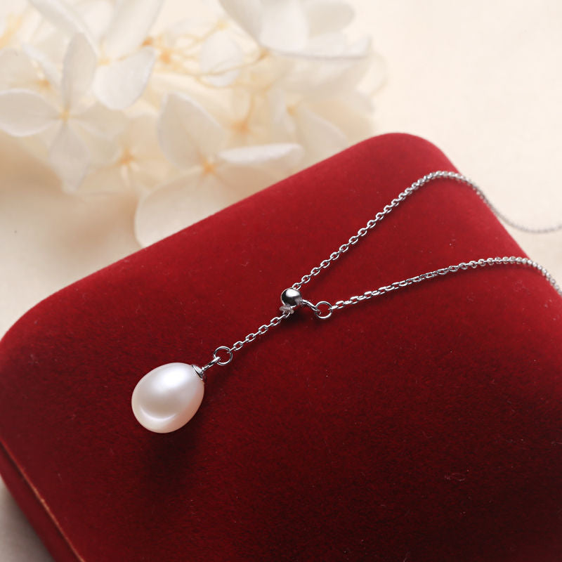 Factory Direct Supply Freshwater Pearl Y Chain Women's Casual Bead Pendant S925 Sterling Silver Jewelry Wholesale Pearl Necklace