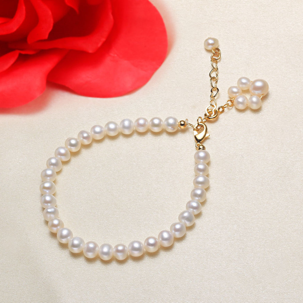 Freshwater Pearl Animal Cat's Paw Bracelet Women's Fresh White Pearl Jewelry pearl bracelet