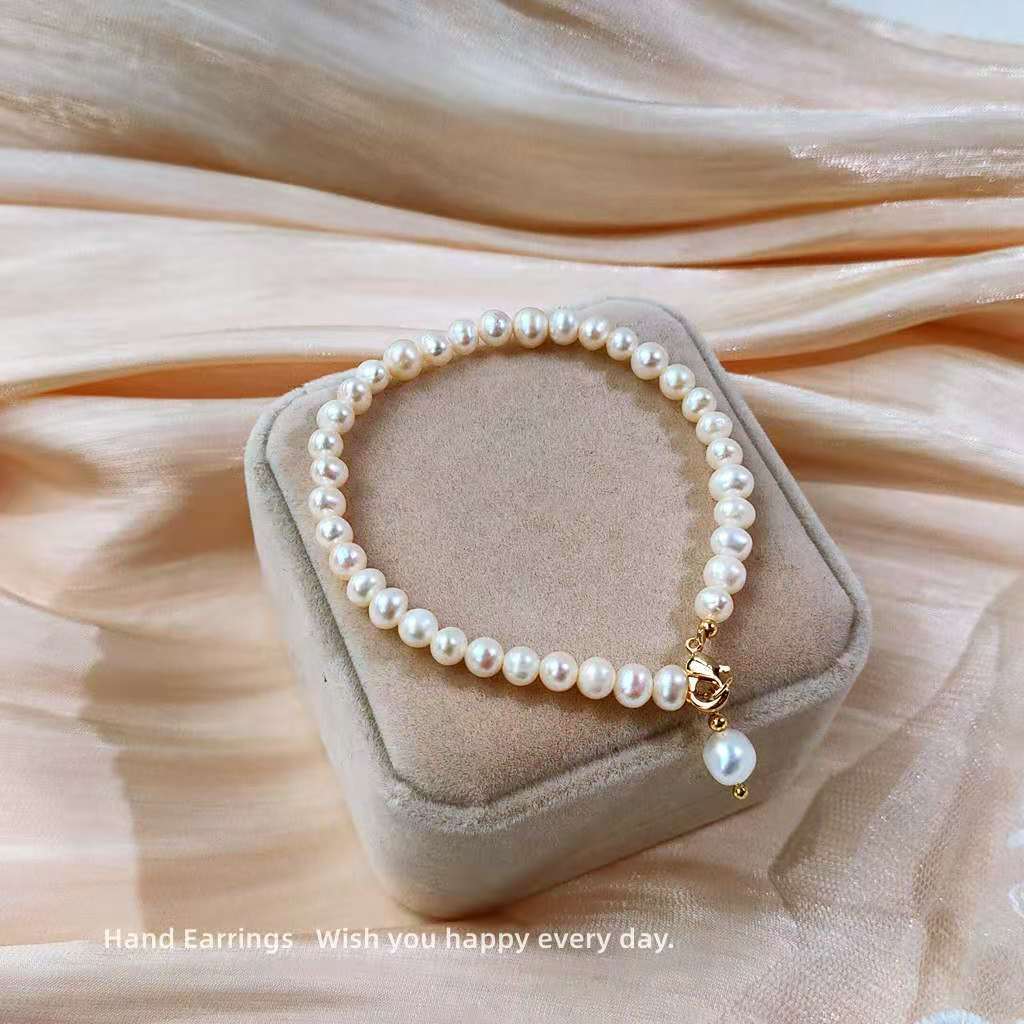 Factory Direct Supply Fresh Water White Pearl Fashion Simple Bracelet Girls Choker Small Fresh Jewelry pearl bracelet