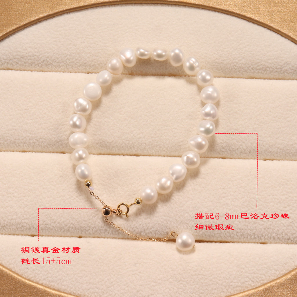 Simple Accessories Fairy Style Freshwater Pearl Bracelet Novel Fashion Dressing All-Match Pearl Bracelet Wholesale pearl bracelet