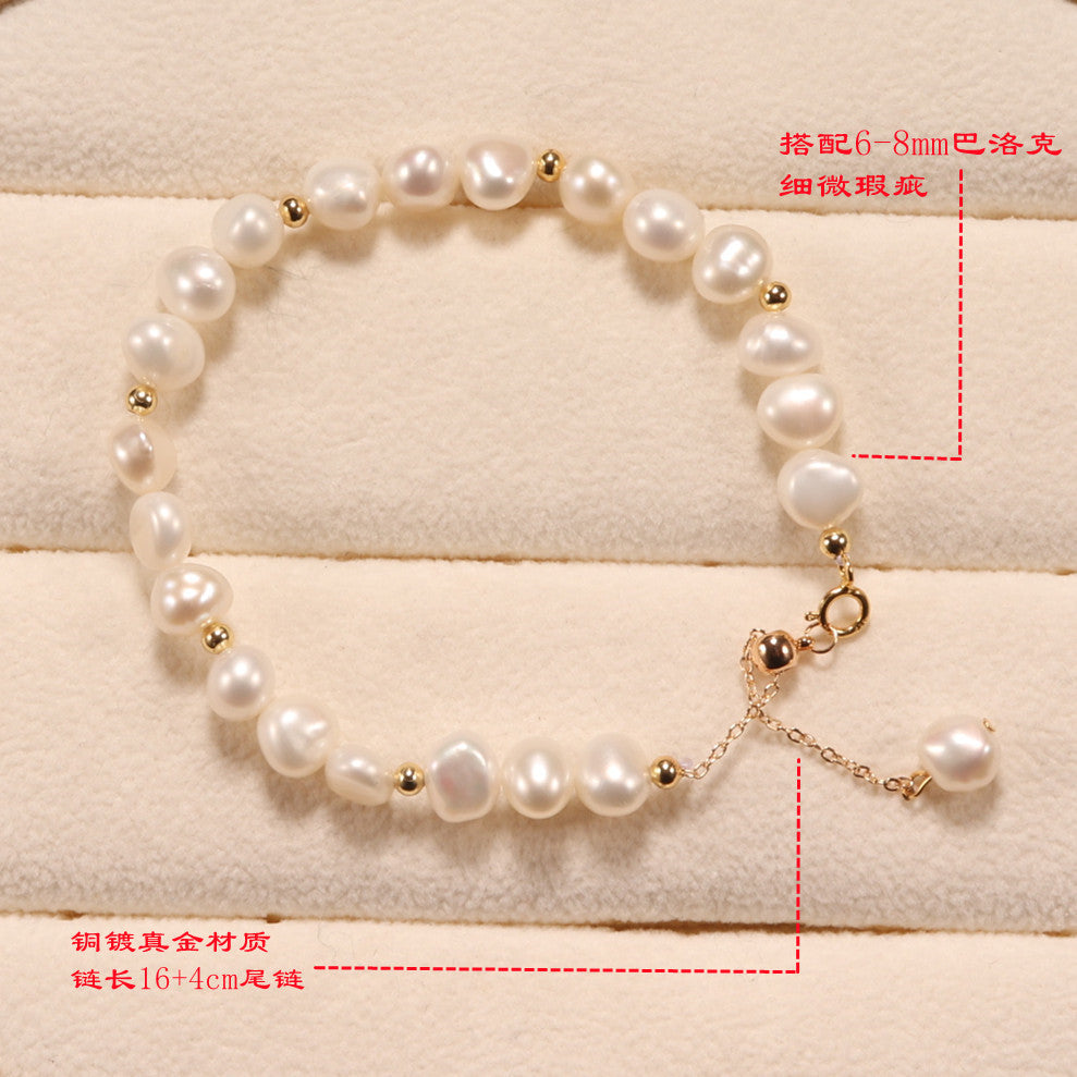 Simple Accessories Fairy Style Freshwater Pearl Bracelet Novel Fashion Dressing All-Match Pearl Bracelet Wholesale pearl bracelet