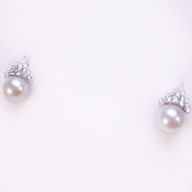 Ice Queen Pearl Suit Zhuji Freshwater Pearl Jewelry Suit Girls Fashion Ornament Wholesale Delivery Pearl Rings