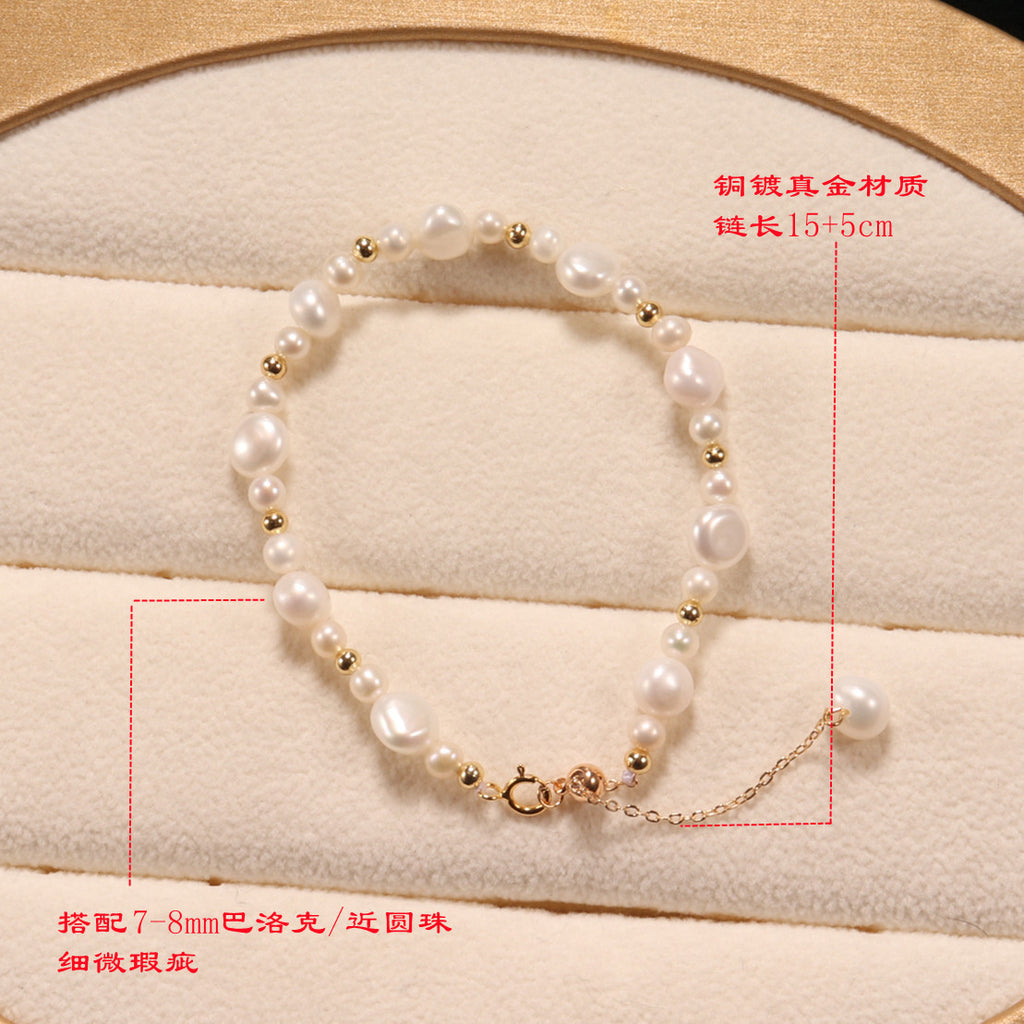 Simple Accessories Fairy Style Freshwater Pearl Bracelet Novel Fashion Dressing All-Match Pearl Bracelet Wholesale pearl bracelet