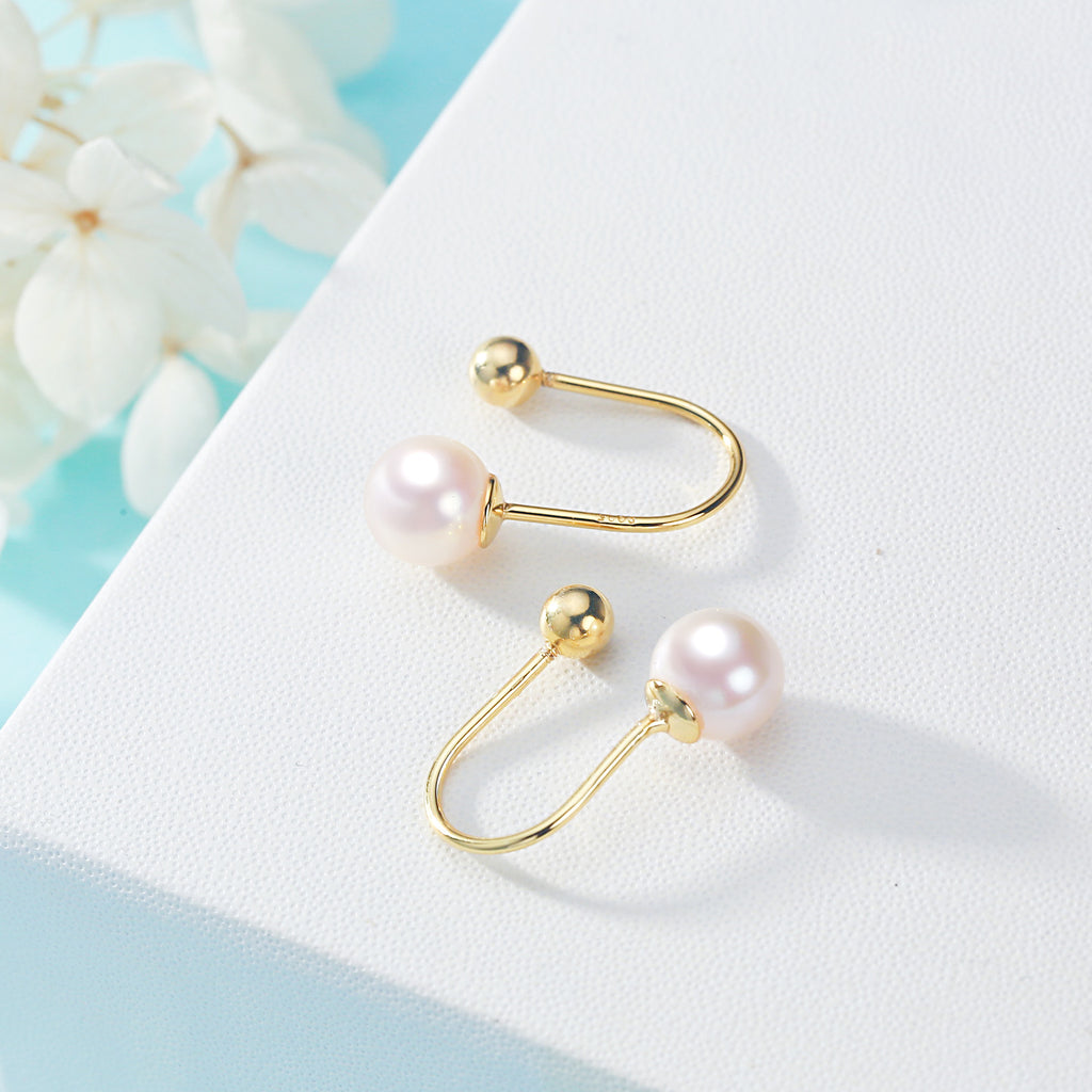 Origin Supply Zhuji Freshwater Pearl Ear Studs Whole Body S925 Silver Girl's Favorite Pearl Earrings Wholesale Delivery Pearl earrings