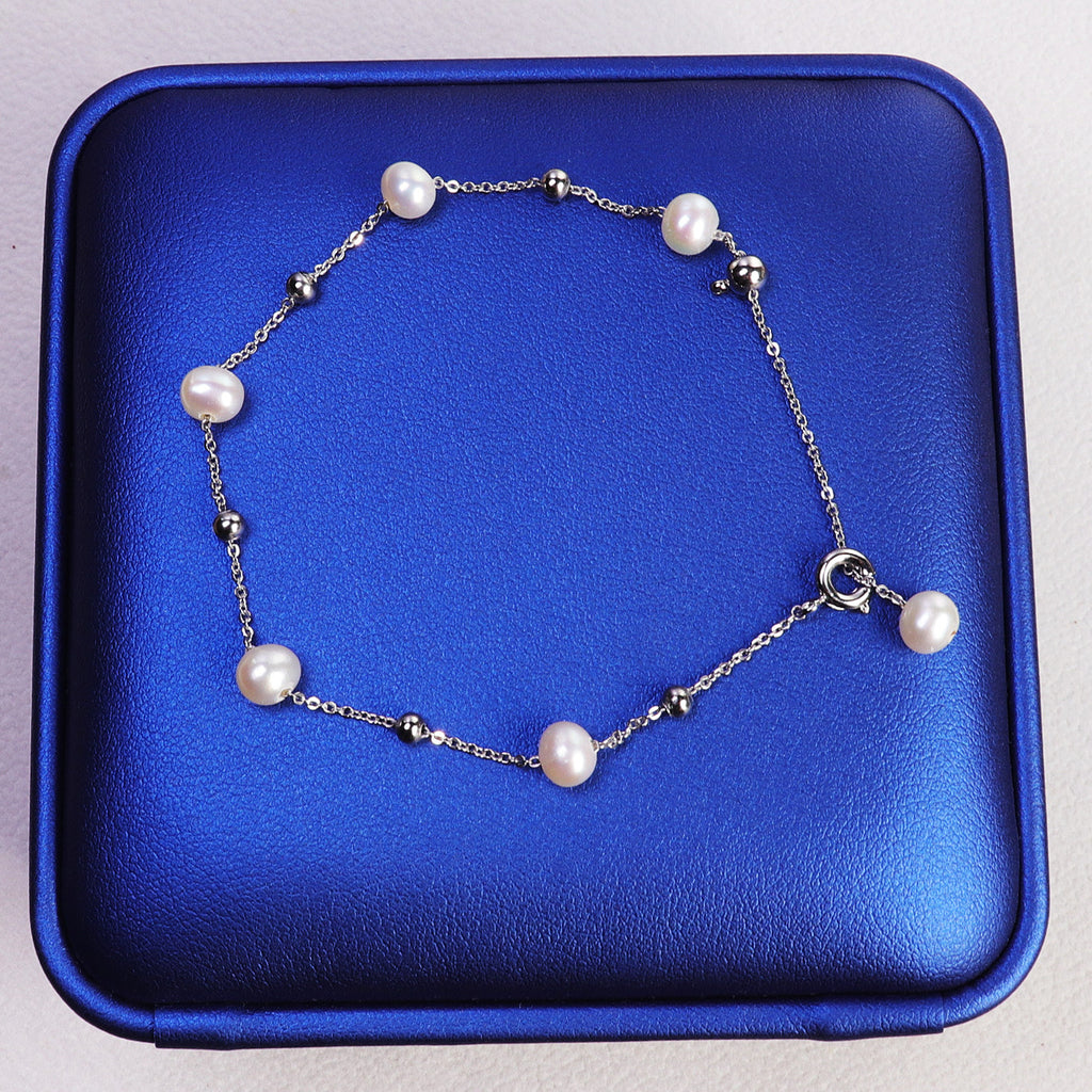 Factory Direct Supply Freshwater Pearl Bracelet New Affordable Luxury Fashion Simple Girl Ins Style Pearl Bracelet Wholesale pearl bracelet