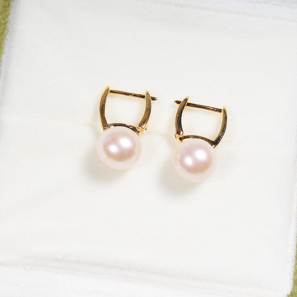 Zhuji Shanxia Lake Freshwater Pearl Ear Studs S925 Sterling Silver Earrings Retro High Sense Earrings Wholesale One Piece Dropshipping Pearl earrings