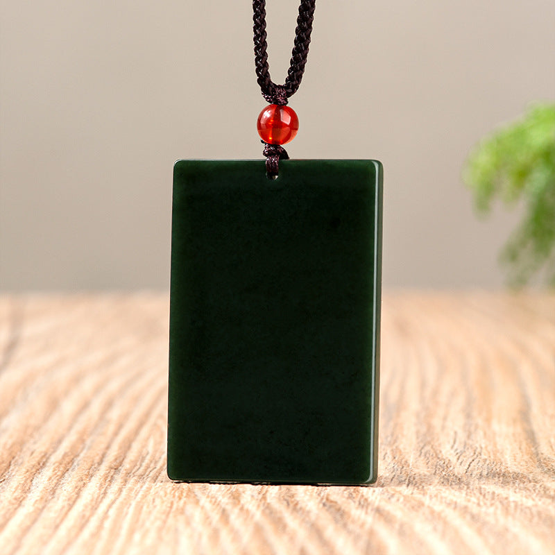 Natural Hetian jade Moyu jade pendant fashion atmosphere men&#039;s pendant ladies jade pendant jewelry wholesale Hetian jade