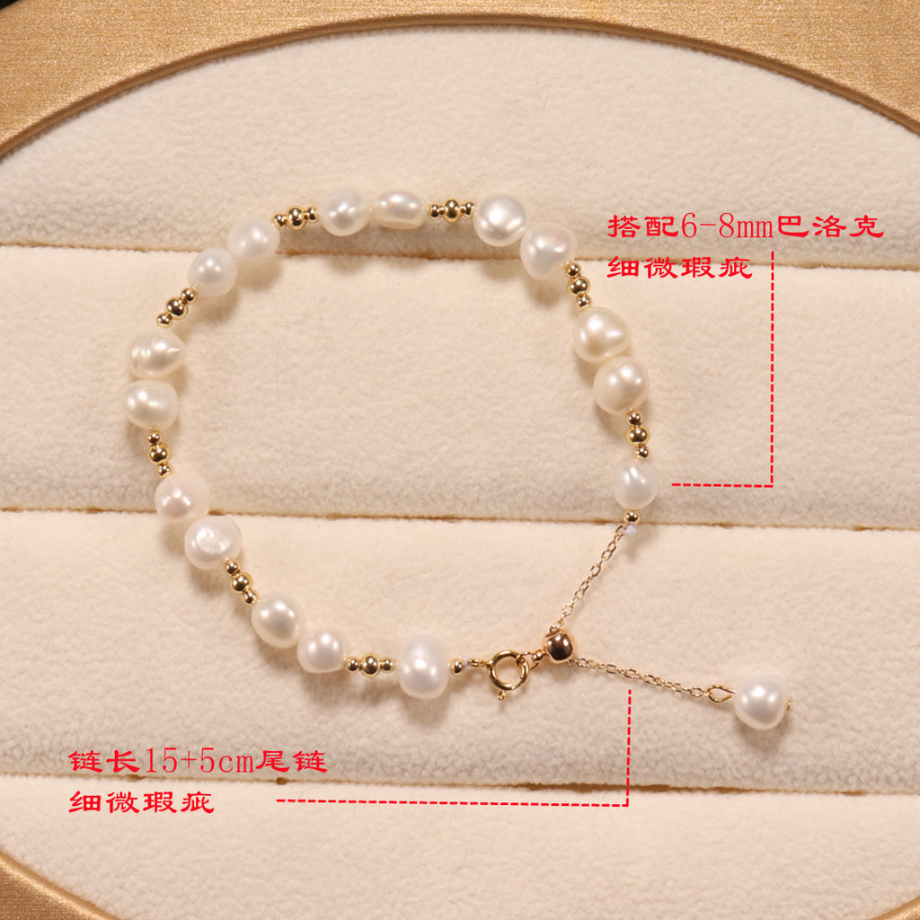 Simple Accessories Fairy Style Freshwater Pearl Bracelet Novel Fashion Dressing All-Match Pearl Bracelet Wholesale pearl bracelet