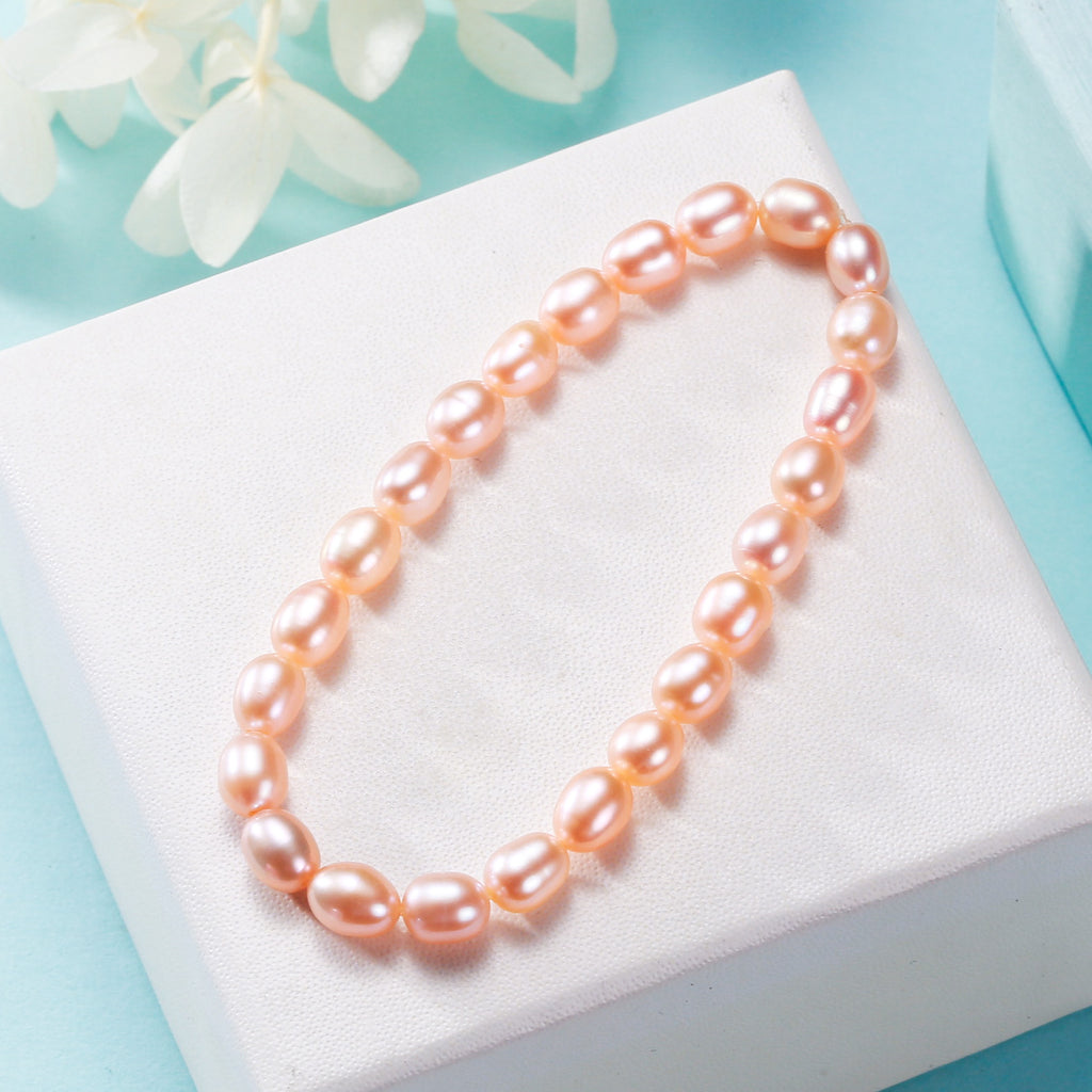 Factory Direct Supply Freshwater Pearl Elastic String Bracelet Women's Simple Niche Design Bracelet Ornament Jewelry Wholesale pearl bracelet